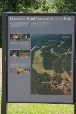 Horseshoe Bend National Military Park Marker (Left Panel) image. Click for full size.