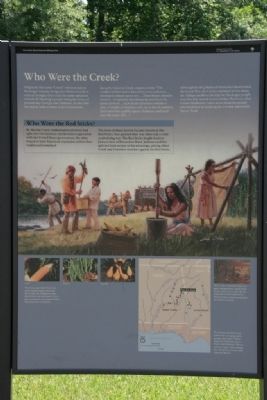 Horseshoe Bend National Military Park Marker (Right Panel) image. Click for full size.