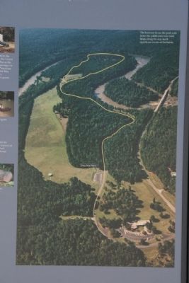 Aerial View of Horseshoe Bend National Military Park image. Click for full size.