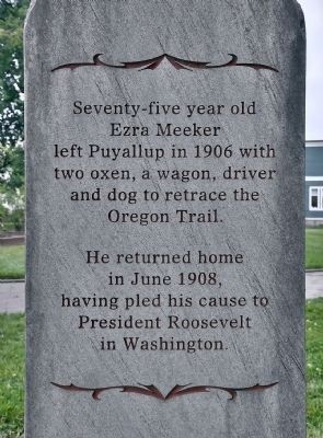 Old Oregon Trail Marker. Click for full size. Old Oregon Trail Marker image. Click for full size.