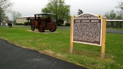 Osage Catholic Mission Marker image. Click for full size.