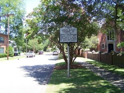 Joseph Blount Chesire, Jr. Marker, looking east on East Church Street image. Click for full size.
