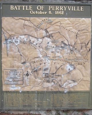 Battle of Perryville Map image. Click for full size.