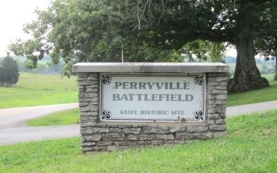 Perryville Battlefield (2 miles north of marker) image. Click for full size.