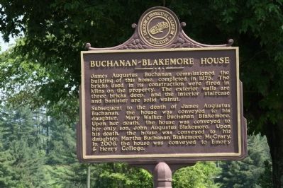 Buchanan-Blakemore House Marker image. Click for full size.
