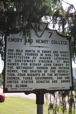 Emory and Henry College Marker image. Click for full size.