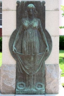 Former Washington County Confederate Monument Rear Relief image. Click for full size.
