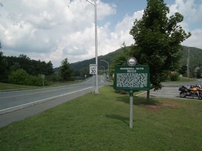 Haverhill-Bath Bridge Marker. Click for full size. Haverhill-Bath Bridge Marker image. Click for full size.