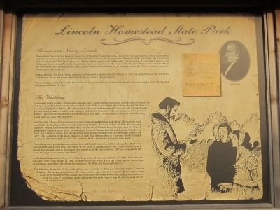Lincoln Homestead State Park Marker (side 2) image. Click for full size.