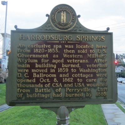 Harrodsburg Springs Marker image. Click for full size.