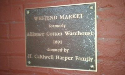 Alliance Cotton Warehouse Marker image. Click for full size.