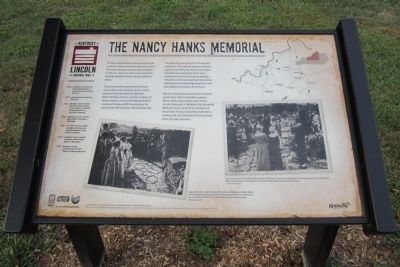 The Nancy Hanks Memorial Marker. Click for full size. The Nancy Hanks Memorial Marker image. Click for full size.