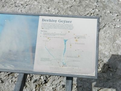 Beehive Geyser Marker image. Click for full size.