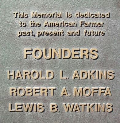 National Farmers Memorial Founders. Click for full size. National Farmers Memorial Founders image. Click for full size.