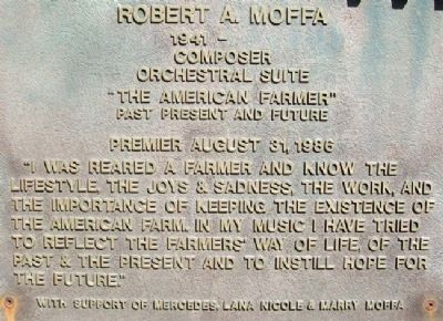 National Farmers Memorial - Moffa. Click for full size. National Farmers Memorial - Moffa image. Click for full size.