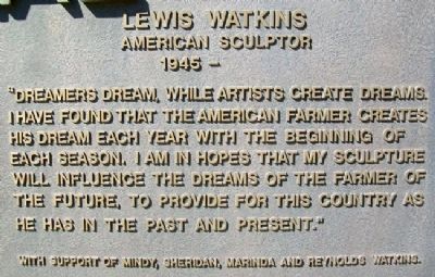 National Farmers Memorial - Watkins. Click for full size. National Farmers Memorial - Watkins image. Click for full size.