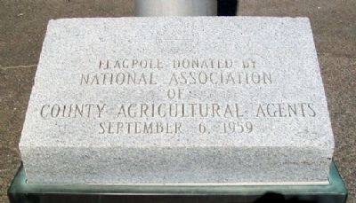 Flagpole at National Farmers Memorial. Click for full size. Flagpole at National Farmers Memorial image. Click for full size.