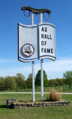 Agriculture Hall of Fame Sign image. Click for full size.