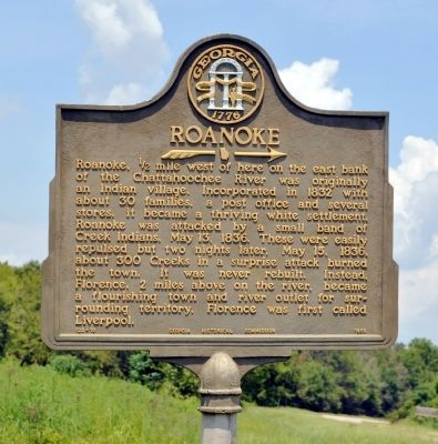 Roanoke Marker. Click for full size. Roanoke Marker image. Click for full size.