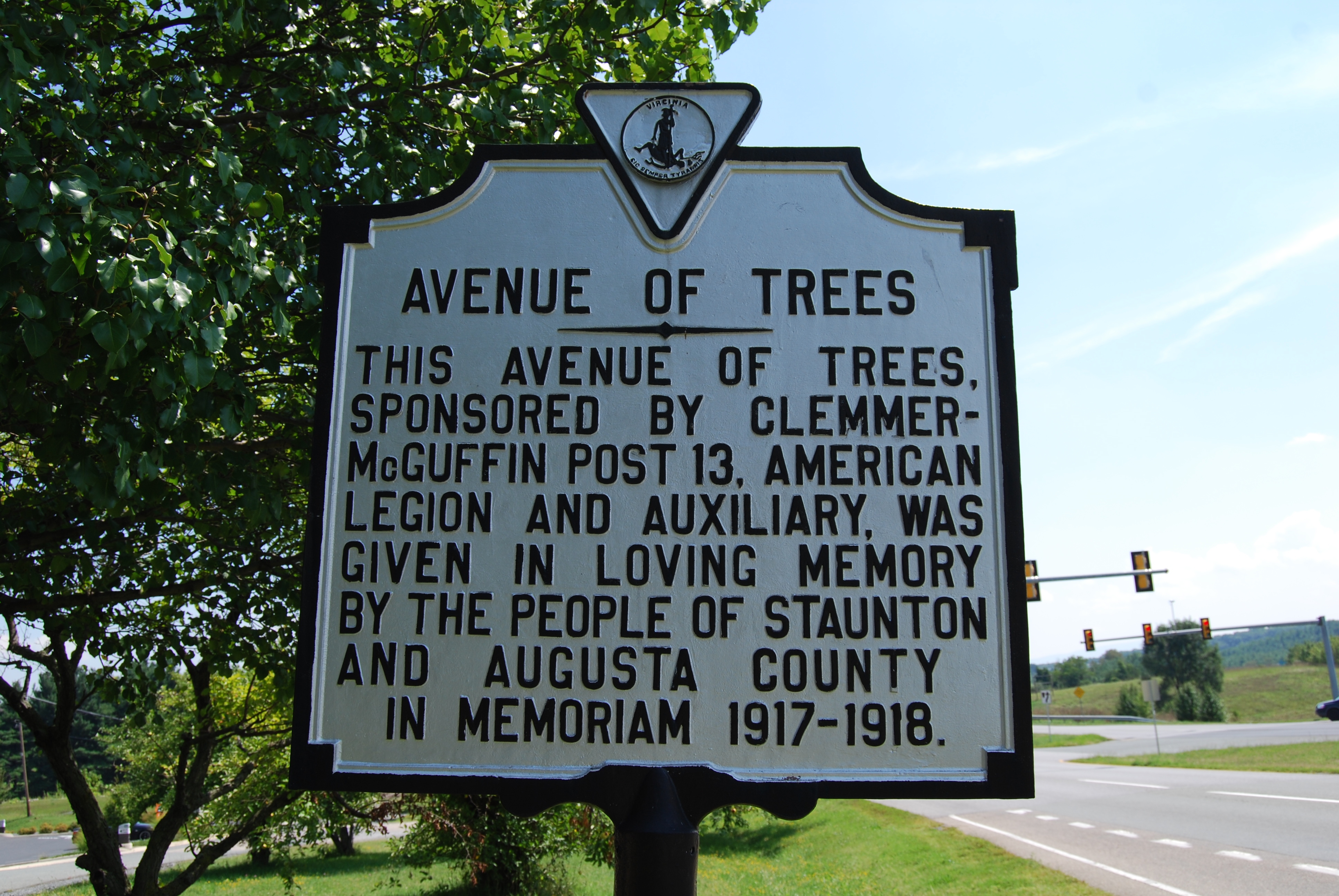 Avenue of Trees Marker
