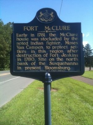 Fort McClure Marker. Click for full size. Fort McClure Marker image. Click for full size.