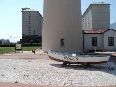 Marker at the Absecon Lighthouse in Atlantic City image. Click for full size.
