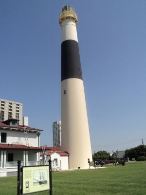 Marker at the Absecon Lighthouse image. Click for full size.