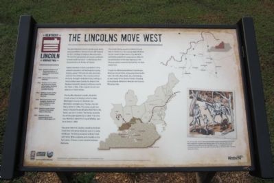 The Lincolns Move West Marker image. Click for full size.