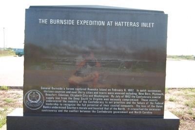 The Burnside Expedition at Hatteras Inlet Marker image. Click for full size.