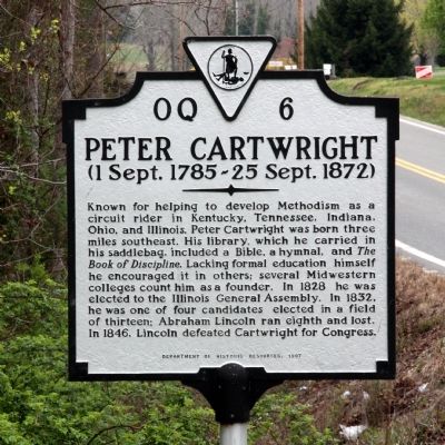 Peter Cartwright Marker image. Click for full size.
