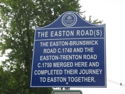 The Easton Road(s) Marker image. Click for full size.