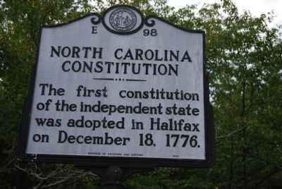 North Carolina Constitution Marker image. Click for full size.