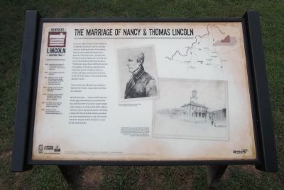 The Marriage of Nancy & Thomas Lincoln Marker image. Click for full size.