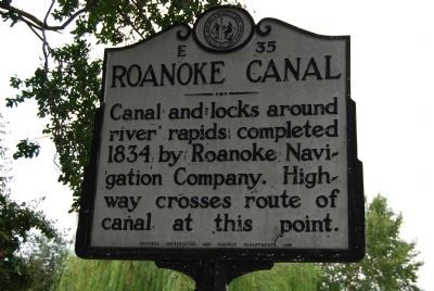 Roanoke Canal Marker image. Click for full size.