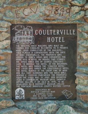 Coulterville Hotel Marker image. Click for full size.