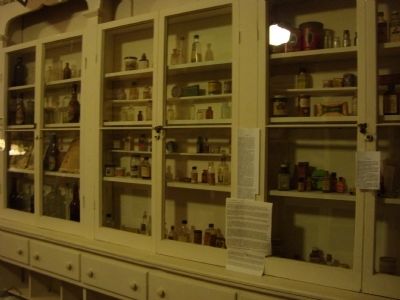 Part of the pharmacy at one time housed in the Wells Fargo building image. Click for full size.