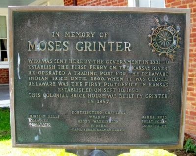 Moses Grinter Marker image. Click for full size.