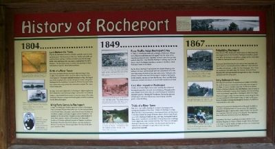 History of Rocheport Marker image. Click for full size.