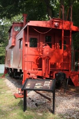 Latta's Railroad Story Marker image. Click for full size.