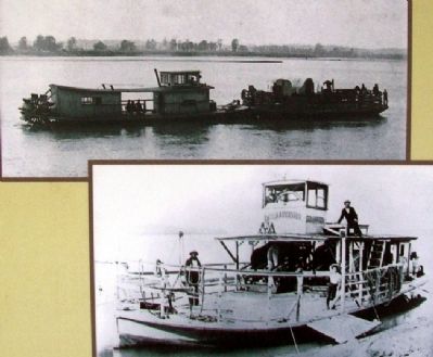 Ferry Photos on History of Rocheport Marker image. Click for full size.