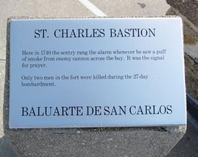 St. Charles Bastion Marker image. Click for full size.