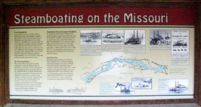 Steamboating on the Missouri Marker. Click for full size. Steamboating on the Missouri Marker image. Click for full size.