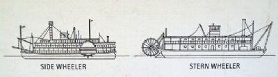 Line Drawings on Steamboating Marker image. Click for full size.