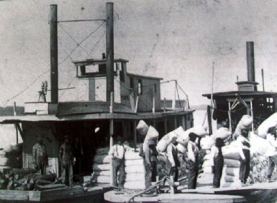 <i>Plowboy</i> Photo on Steamboating Marker. Click for full size. <i>Plowboy</i> Photo on Steamboating Marker image. Click for full size.