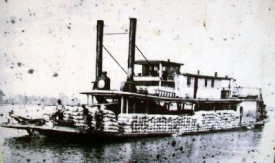 <i>Peerless</i> Photo on Steamboating Marker. Click for full size. <i>Peerless</i> Photo on Steamboating Marker image. Click for full size.