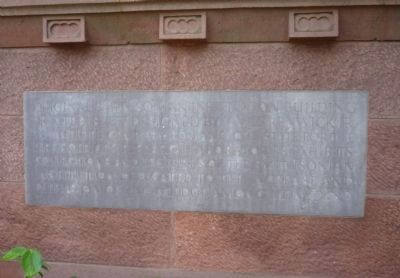 Original Smithsonian Institution Building Marker. Click for full size. Original Smithsonian Institution Building Marker image. Click for full size.