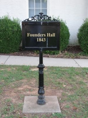 Founders Hall marker image. Click for full size.