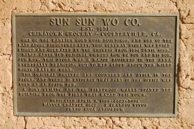 Sun Sun Wo Co. Marker image. Click for full size.