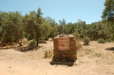The Ophir Mines Marker missing. image. Click for full size.
