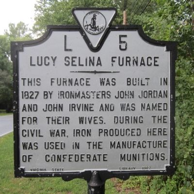 Lucy Selina Furnace Marker image. Click for full size.